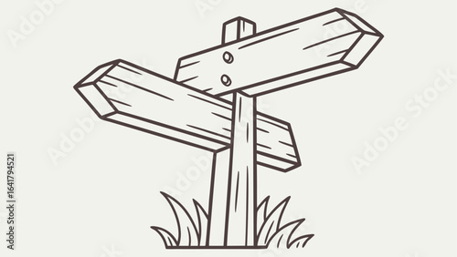 direction sign post