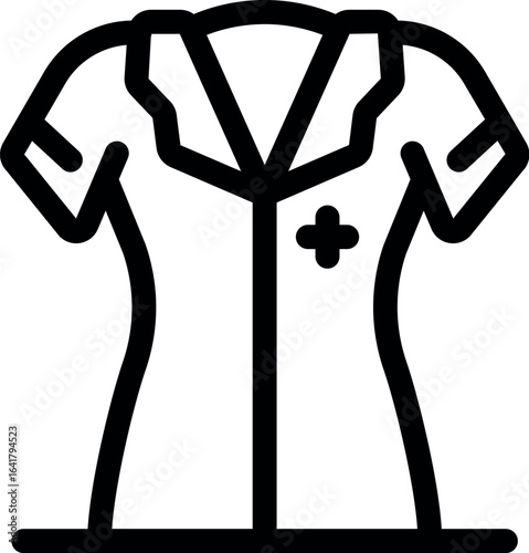 Medical uniform symbolizing nurses, doctors, and healthcare workers providing essential medical services