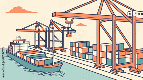 illustration of a ship