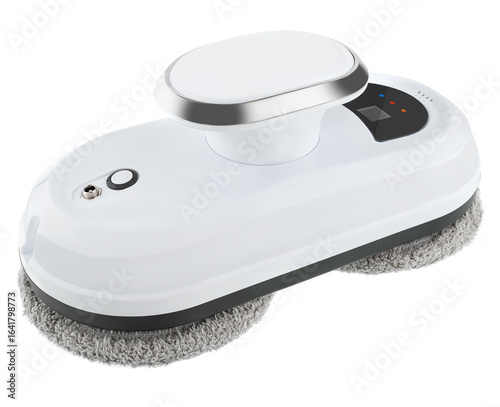 A window cleaning robot with an intelligent navigation system and sensors.