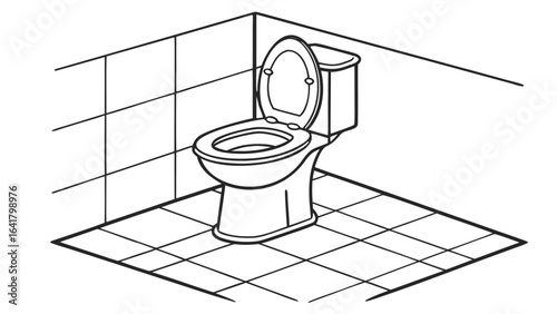 toilet bowl and toilet paper