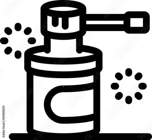 Sanitizer spray bottle eliminating germs and bacteria, ensuring hygiene and cleanliness