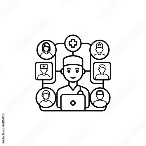 Healthcare professional connecting with patient's doctor