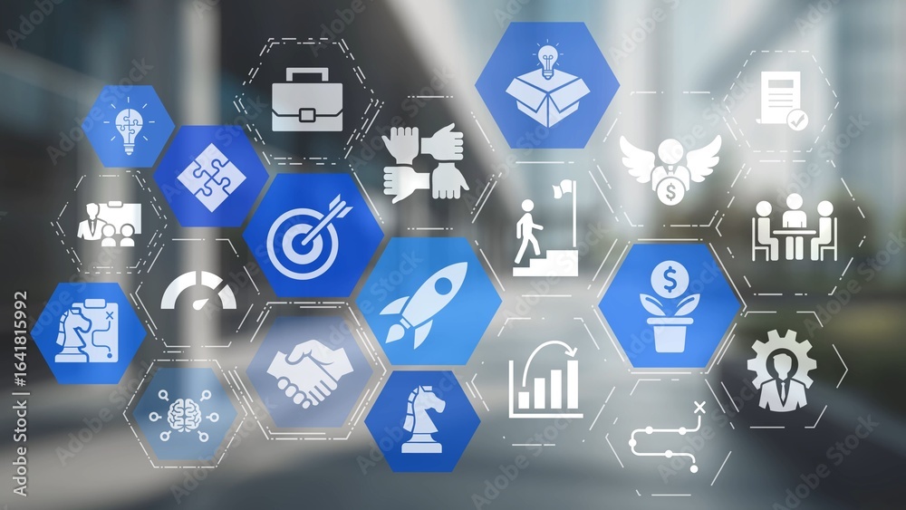 Naklejka premium Startup launch and business growth concept, rocket symbolism, entrepreneurship, startup innovation, and early-stage success strategies for new business development and expansion. Spire