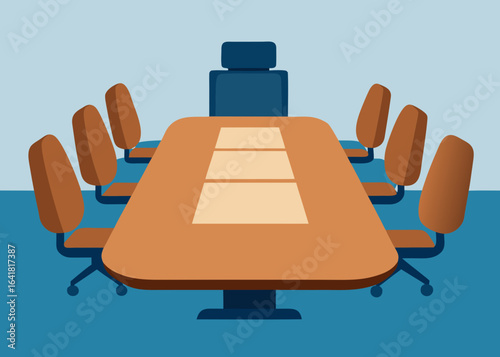 boardroom with wraparound leather seating