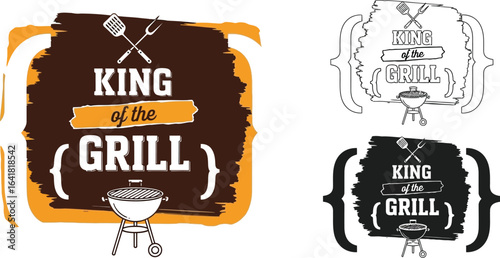 King of the grill barbecue bbq cookout party summer grilling fun