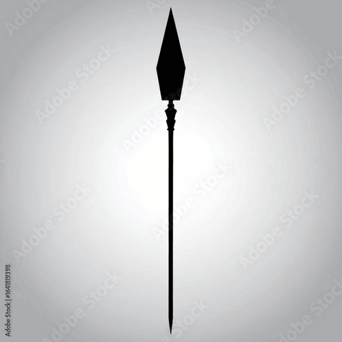 Silhouette of a spear