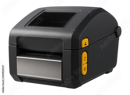 Label printer with an anti-static platen and dust-proof casing for a mining equipment supplier