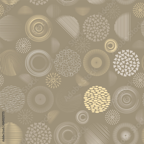 pattern of Scandinavian-style floral elements on a pastel background