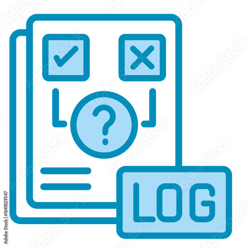 Decision Log  Icon Element For Design