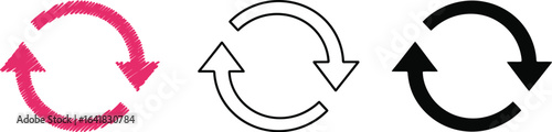 Refresh icon vector illustration update sync reload symbol