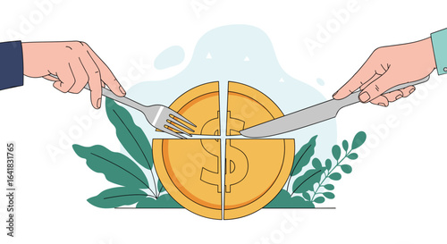 Dividing the spoils of financial success through joint effort and shared rewards