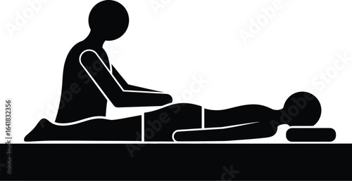 Massage therapy back pain relief spa treatment relaxation aid