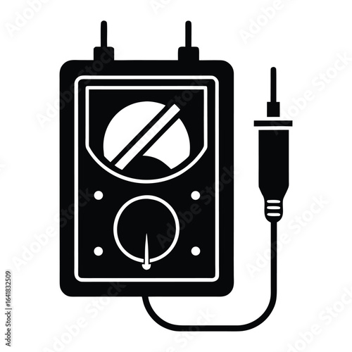 Multimeter Silhouette with Probes