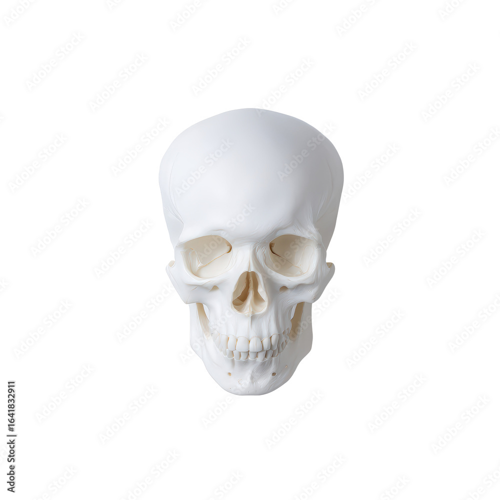 Fototapeta premium Human skull isolated on transparent background
