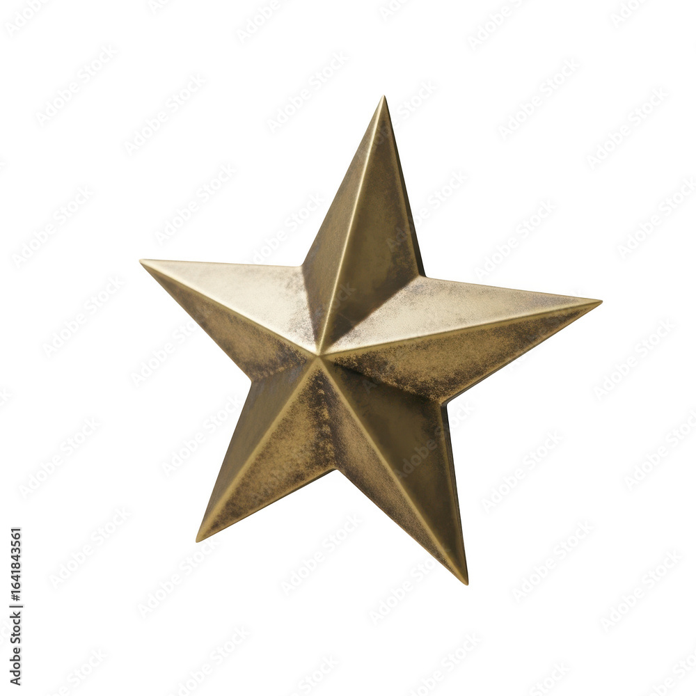 Obraz premium 3d star isolated on transparent background
