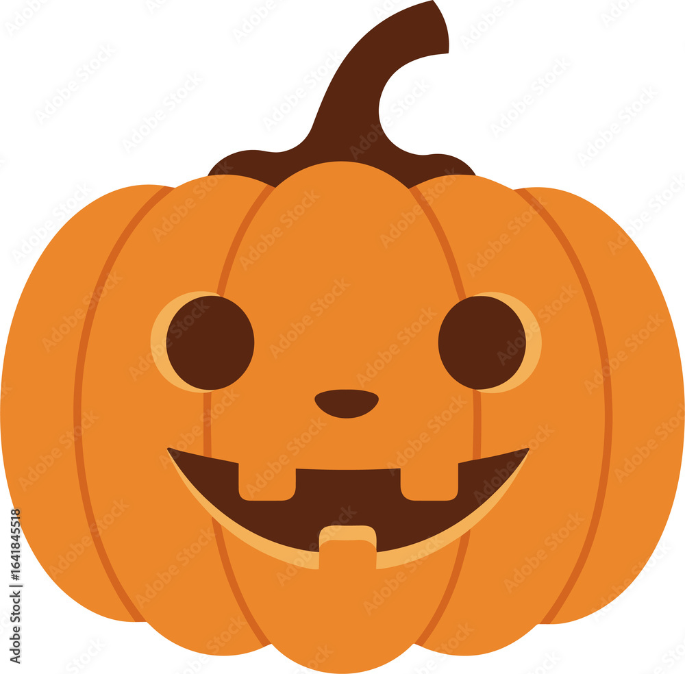 Fototapeta premium A Jack-o'-lantern pumpkin