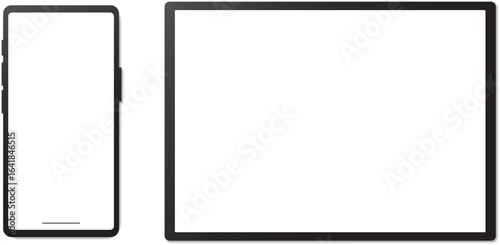 Simple tablet and mobile minimal mockup
