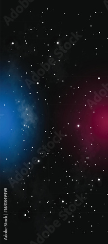 Space galaxy background with many stars. Realistic colorful cosmos with nebula and milky way. Space infinity with milky way starlight glow astronomical vector background