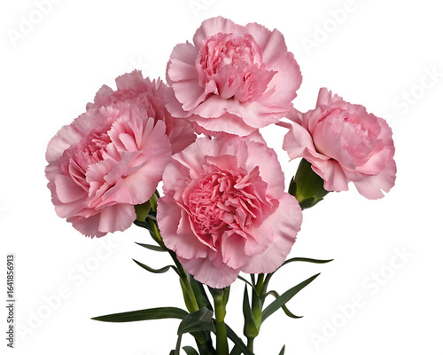 Wallpaper Mural Pink carnations bouquet isolated on a transparent background Torontodigital.ca