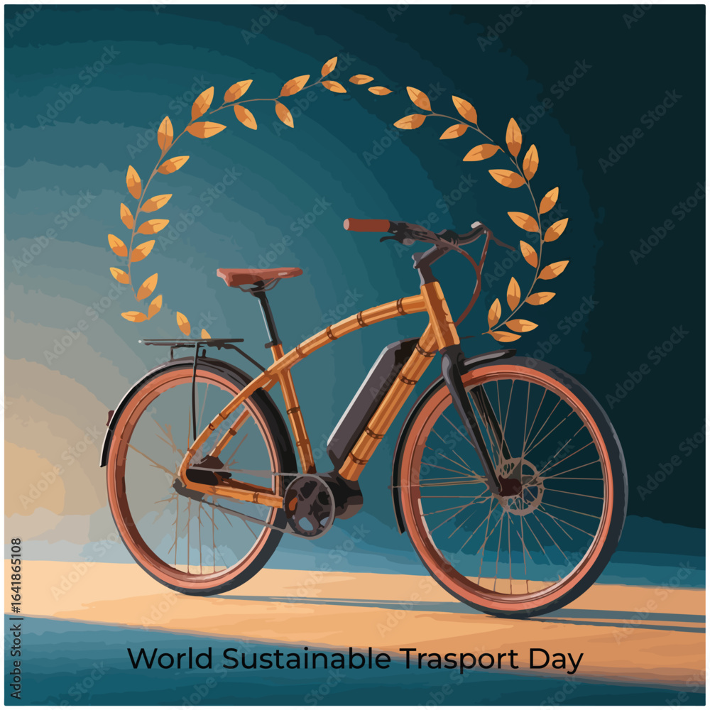 Fototapeta premium World Sustainable Transport Day Poster