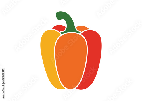Bell pepper vector illustration, Bell pepper icon