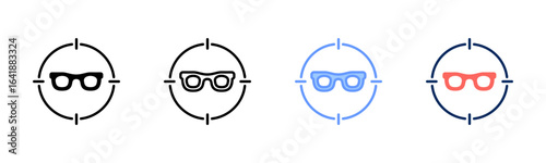 Focused Drive icon set multiple style collection
