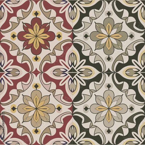 Wallpaper Mural vector illustration hires Collection of High-Resolution Abstract Seamless ornament Patterns with Diverse Designs and Textures 
 Torontodigital.ca