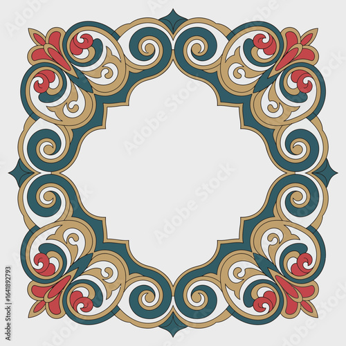 hires and vector at my page frame colorful editable vector hires for gold classic shape Artwork
