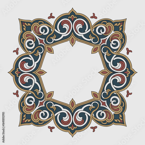 hires and vector at my page frame colorful editable vector hires for gold classic shape Artwork
