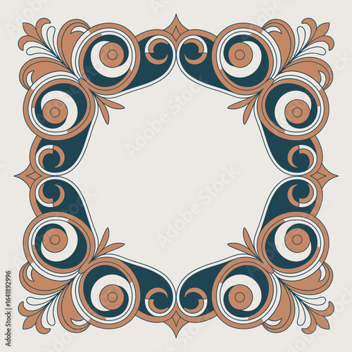 hires and vector at my page frame colorful editable vector hires for gold classic shape Artwork
