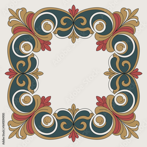 hires and vector at my page frame colorful editable vector hires for gold classic shape Artwork
