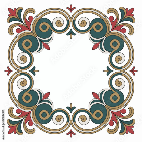 hires and vector at my page frame colorful editable vector hires for gold classic shape Artwork
