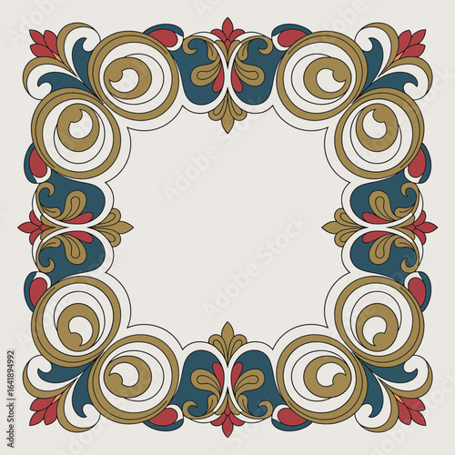 hires and vector at my page frame colorful editable vector hires for gold classic shape Artwork
