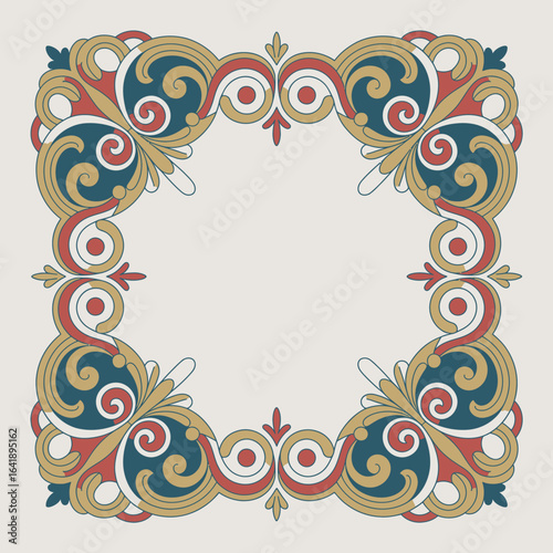 hires and vector at my page frame colorful editable vector hires for gold classic shape Artwork
