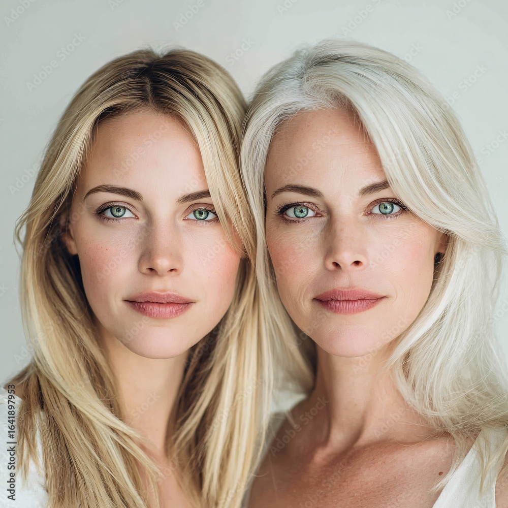 Fototapeta premium Close-up Portrait of a Blonde Woman