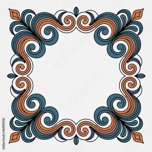 hires and vector at my page frame colorful editable vector hires for gold classic shape Artwork
