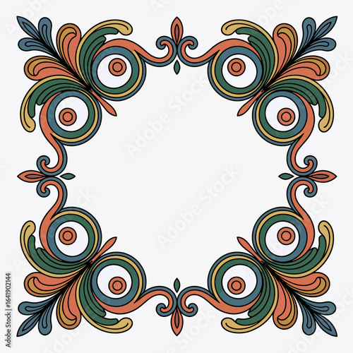 hires and vector at my page frame colorful editable vector hires for gold classic shape Artwork
