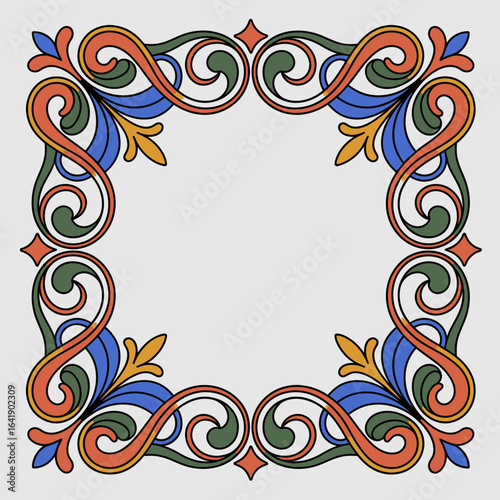 hires and vector at my page frame colorful editable vector hires for gold classic shape Artwork
