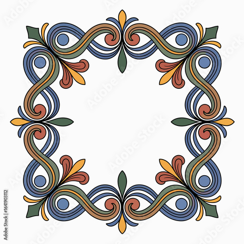 hires and vector at my page frame colorful editable vector hires for gold classic shape Artwork

