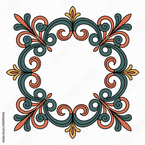 hires and vector at my page frame colorful editable vector hires for gold classic shape Artwork
