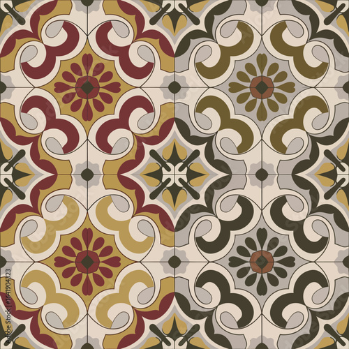 vector illustration hires Collection of High-Resolution Abstract Seamless ornament Patterns with Diverse Designs and Textures 
