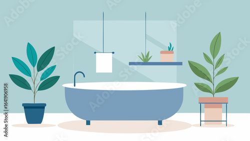 elegant spa style bathroom freestanding tub