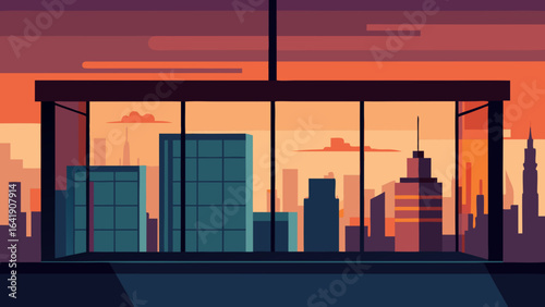 sleek high rise apartment full glass walls