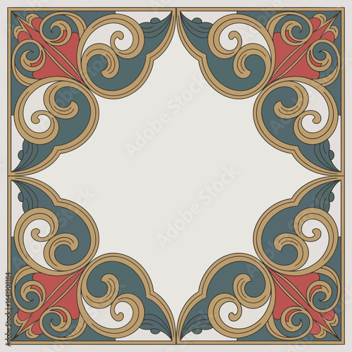hires and vector at my page frame colorful editable vector hires for gold classic shape Artwork
