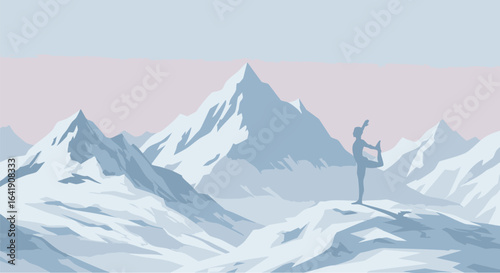 Serene Mountain Yoga Finding Balance in Nature's Embrace