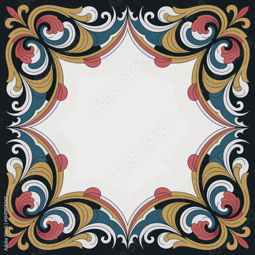 hires and vector at my page frame colorful editable vector hires for gold classic shape Artwork
