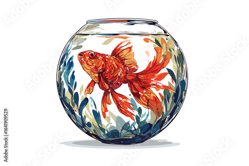 Goldfish Bowl isolated