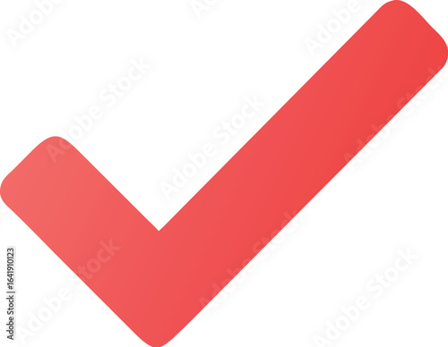 Free Download Red Check Mark Icon Vector, Check Label Mark Vector Illustration - GFXLoad