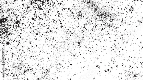 Dirty or dust film grain speck grit grunge overlay on white background grain noise Speckle grain dot white paper noise texture with distress effect vector illustration pattern background.